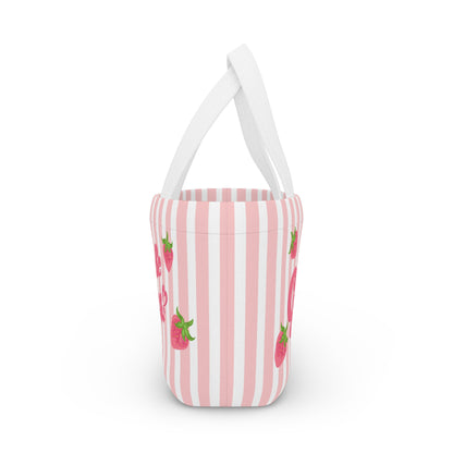 Mini Strawberries & Cream | Lunch Tote Bag
