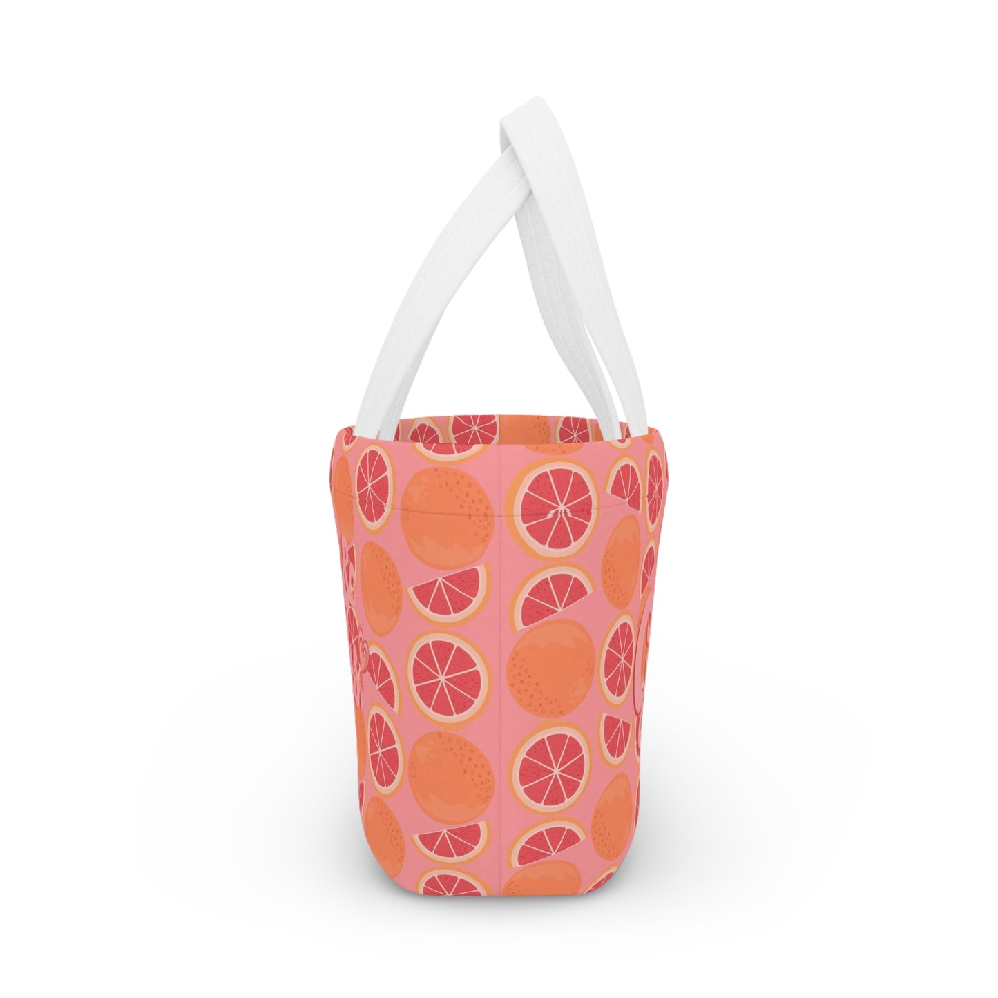 Pink Grateful Grapefruits | Lunch Tote Bag