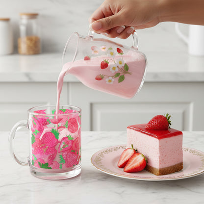 Strawberry Delight | 10oz, Glass Mug