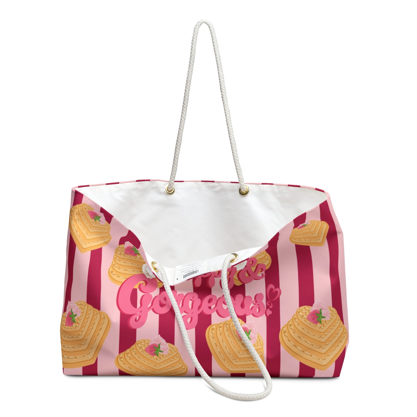 Heart Waffles | Weekender Bag
