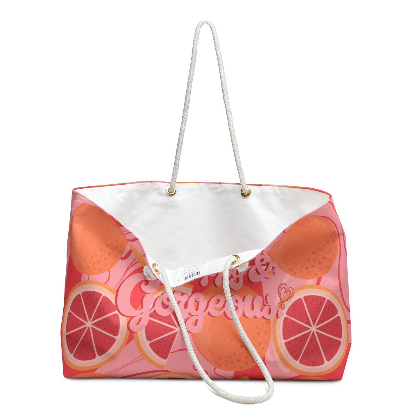 Pink Grateful Grapefruits | Weekender Bag