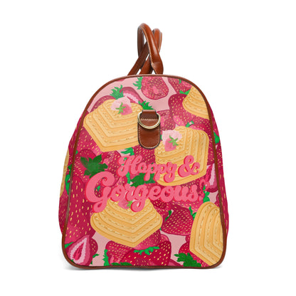 Strawberry Heart Waffles | Duffel Bag