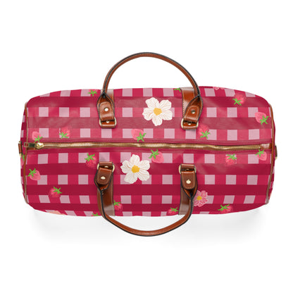 Strawberry Gingham | Duffel Bag