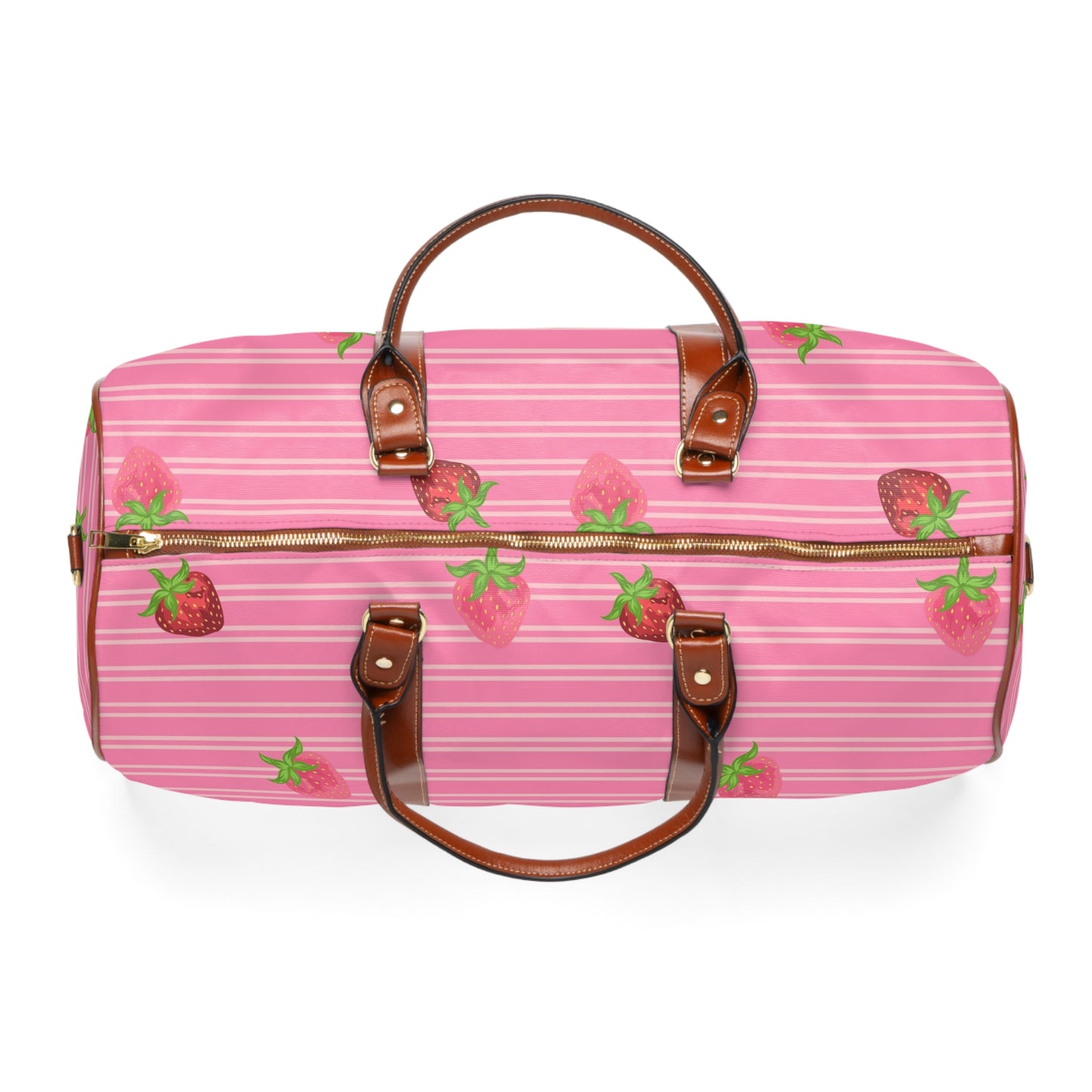 Mini Pink Strawberry | Duffel Bag